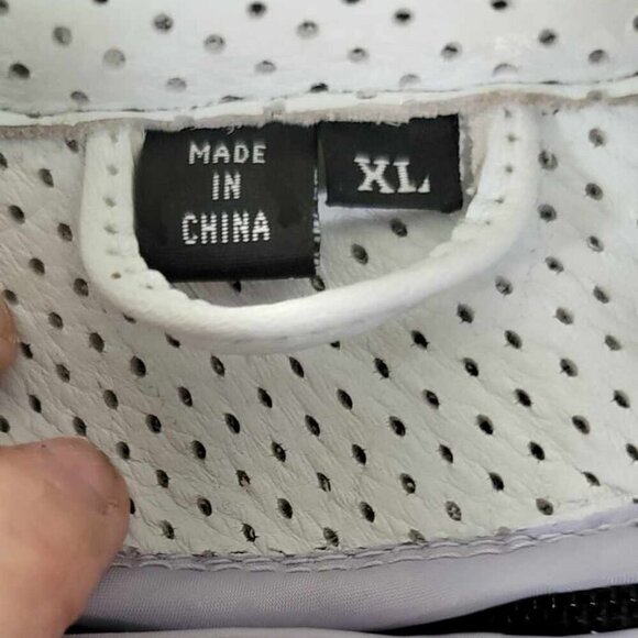 Joe Rocket white leather Elbow motorcycle jacket. EUC. Only worn a few times. - Picture 6 of 15